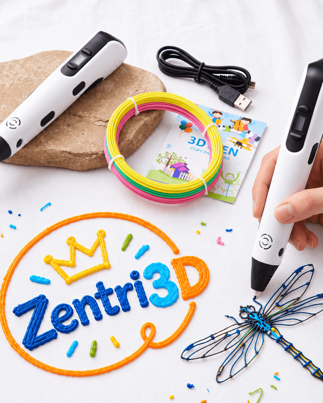 Kit de Lápiz 3D — Crea tus propias figuras