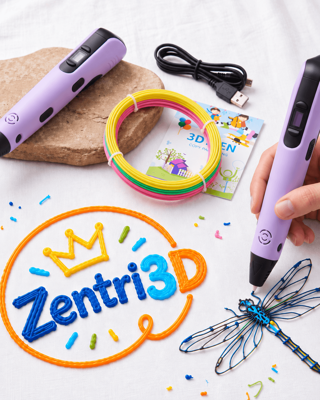 Kit de Lápiz 3D — Crea tus propias figuras